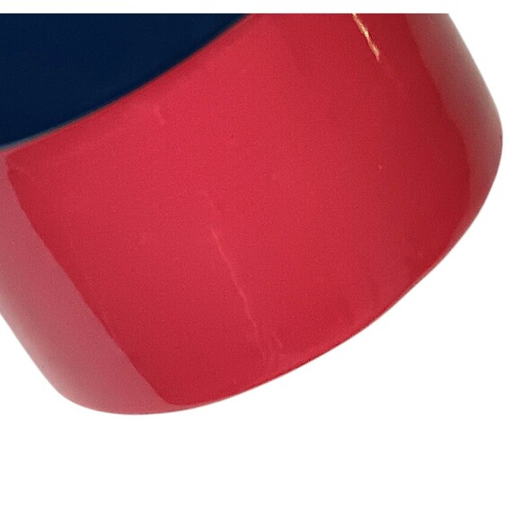 Red White & Blue Polka Dot Tall Cylinder Vase 12" X 4.5" By Threshold 2017 - Picture 4 of 10